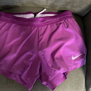 Nike purple Aeroswift shorts